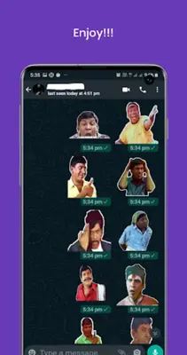 Vadivelu Whatsapp Stickers2023 android App screenshot 0