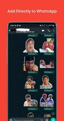 Vadivelu Whatsapp Stickers2023 android App screenshot 1