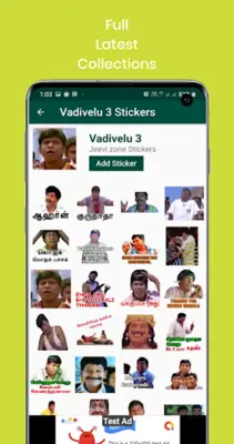 Vadivelu Whatsapp Stickers2023 android App screenshot 2